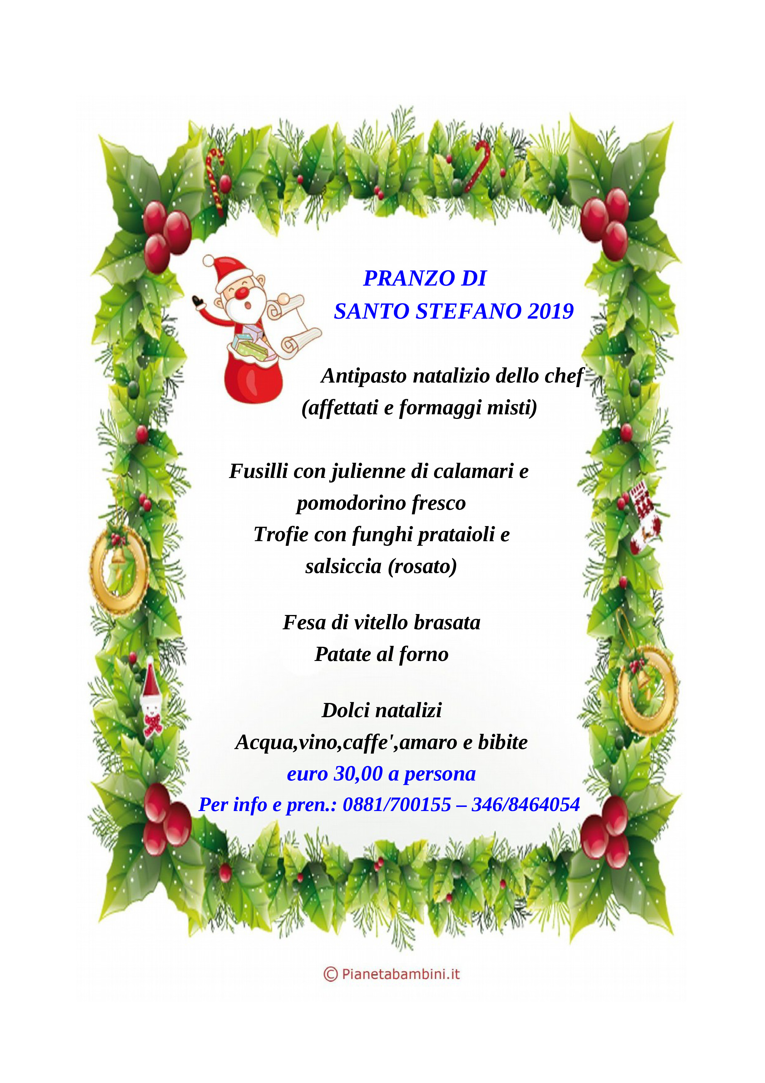 Menu Pranzo Natale 2020.News Archivi Agriturismo Postabassi