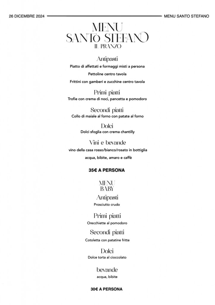 MENU SANTO STEFANO 2024